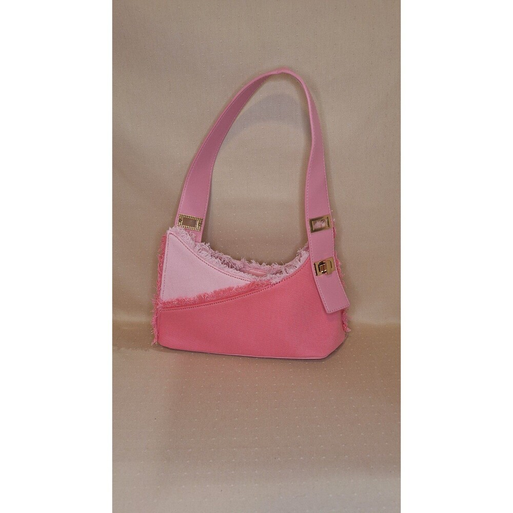 Hot Pink & Soft Pink Purse New Girl Teen Shoulder Bag MABULA Denim Fringe